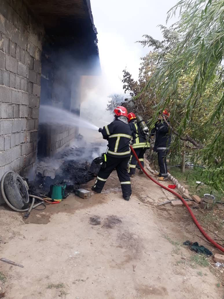 آتش سوزی منزل مسکونی در روستای یورقانلو